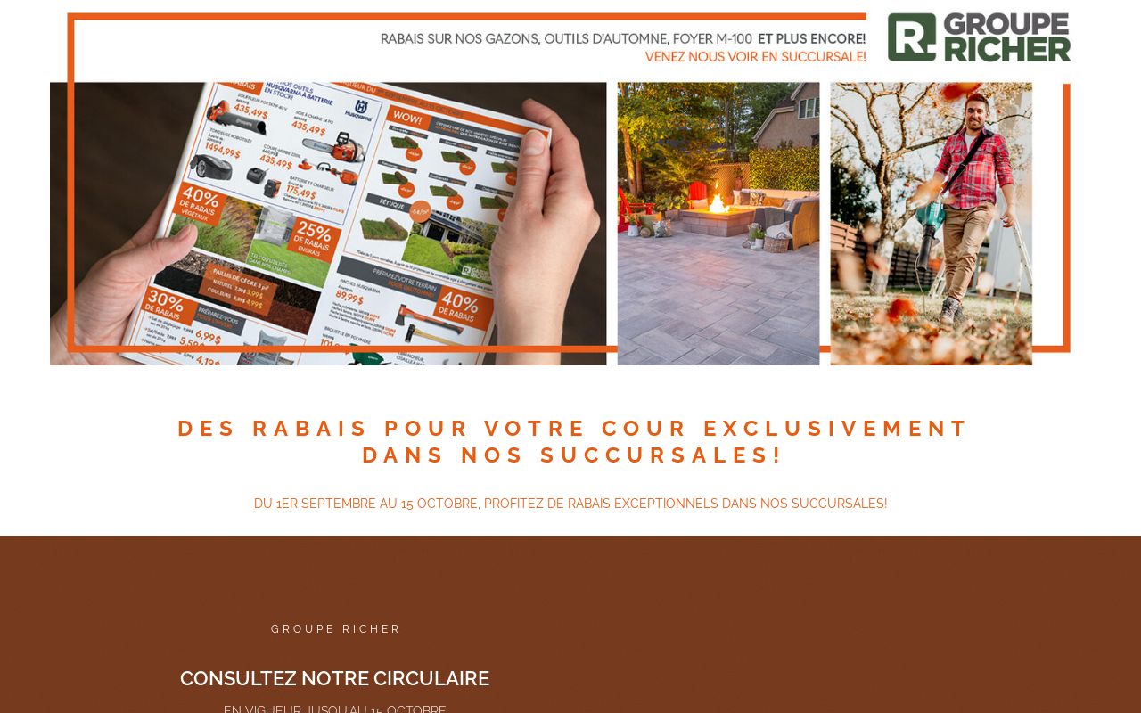 Circulaire Groupe Richer 1er septembre au 15 octobre